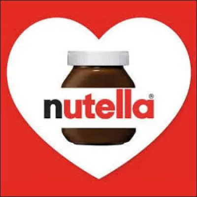 Quelle lettre du mot "Nutella" est de couleur noire ?