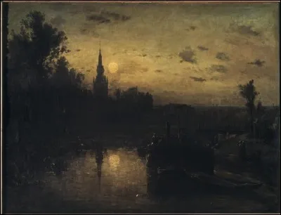 Qui a représenté "Clair de lune à Overschie" ?