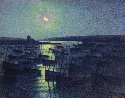 Quel artiste a représenté "Camaret au clair de lune" ?