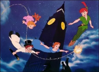 Sous quelle planète tourne dans le vent Peter, Wendy et ses frères ?
