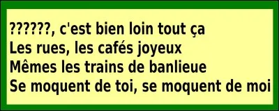 Quelle est la bonne réponse ?