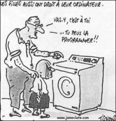 Voilà une illustration contenant des données bien "banales", du genre cliché répercuté à travers les générations.