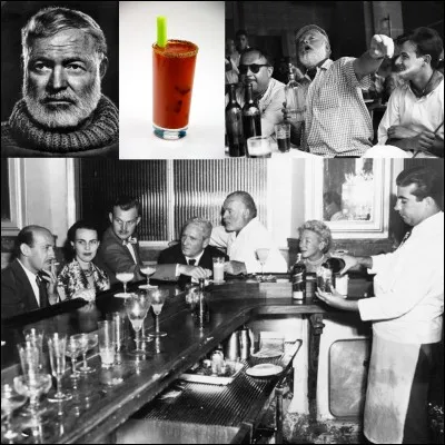 Suivant certains, le bloody Mary aurait été créé à la demande de cet écrivain. Il ne voulait pas que sa femme « l'eng… » lorsqu'il avait bu. Sinon, pour le trouver, sachez que cet écrivain a décrit son expérience de la 1e Guerre mondiale. Voici sa citation : 
« Si vous avez la chance d'avoir vécu jeune homme à Paris, ou que vous alliez pour le reste de votre vie, cela ne vous quitte pas, Paris est une fête »
Qui est cet homme ?