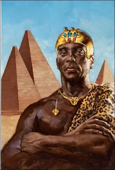 Avec 200 000 hommes, ce pharaon noir de la XXVe dynastie se rendit à Jérusalem au secours des Juifs menacés par les Assyriens. Qui est-il ?