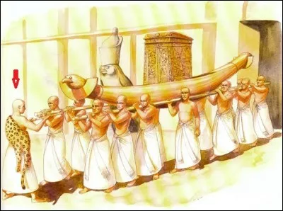 Prêtre portant la peau de léopard, officiant lors de cérémonies funèbres. Qui est-il ?