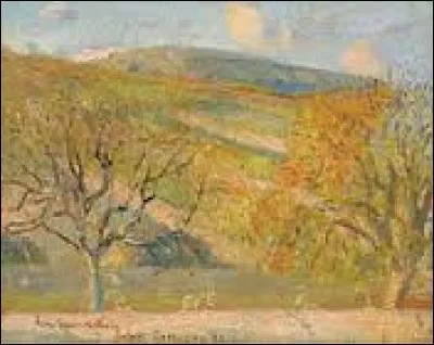 Qui a peint le tableau "Paysage montagneux" ?