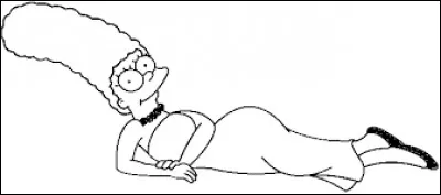 De quelle couleur les cheveux de Marge Simpson sont-ils ?