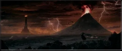 Dans quelle saga de fantasy le ciel de la terre du Mordor est-il toujours rempli de sombres nuages de fumée ?