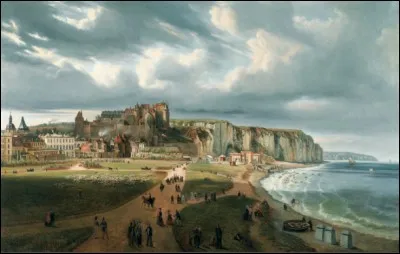 " Lorsque je restais chez moi, j'avais pour spectacle la mer ; de la table où j'étais assis, je contemplais cette mer qui m'a vu naître, et qui baigne les côtes de la Grande-Bretagne, où j'ai subi un si long exil : mes regards parcouraient les vagues qui me portèrent en Amérique, me rejetèrent en Europe et me reportèrent aux rivages de l'Afrique et de l'Asie." Quel écrivain parle ainsi de Dieppe ?