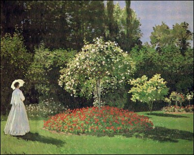 Qui a peint "Dame au jardin ?