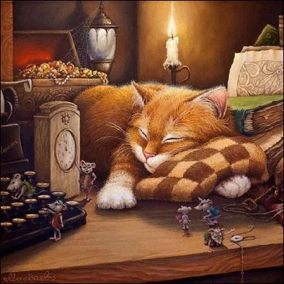 Dans la fable "Le chat et la jeune souris", comment se nomme le chat ?