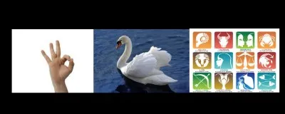 Devine ce mot grâce aux images. (Remets les lettres dans l'ordre. Exemple : droer = ordre)