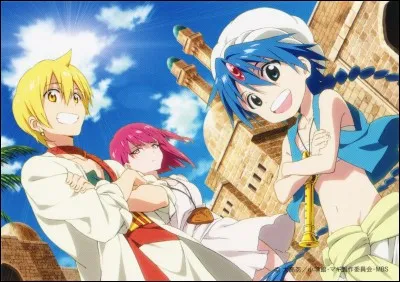 Dans l'anime "Magi, the labyrinth of magic" qui sont les personnages principaux ?