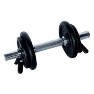 Complétez : __ haltère.