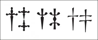 Cette croix typographique représente en réalité un poignard (ou "dagger", dague). Quel est son véritable nom ?