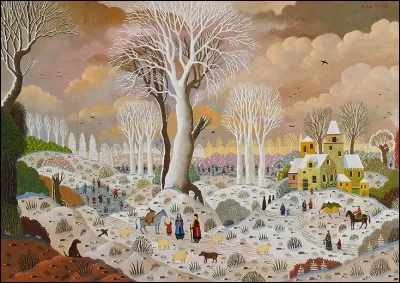 Quel peintre naïf a représenté "L'arbre blanc" ?
