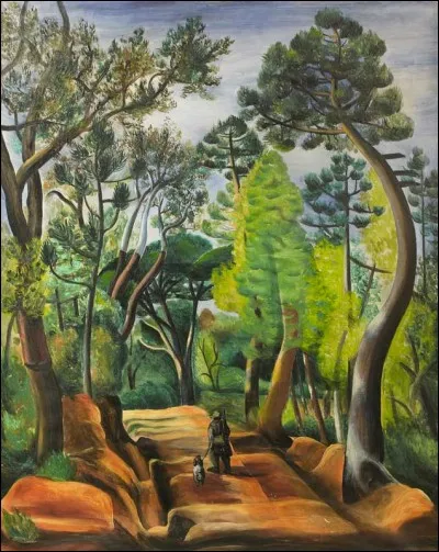 Qui a représenté ces arbres dans ce "paysage ombragé à Ramatuelle" ?