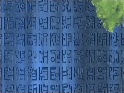 Qui a signé les ponéglyphes se trouvant à Skypiea ?