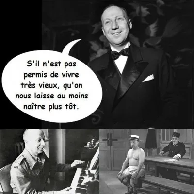 Cet humoriste s'est illustré pendant les émissions françaises émises par une radio étrangère. Il a su répondre à un « ministre » collaborateur. Voici sa citation « mathématiques » : 
« Géométrie politique : le carré de l'hypoténuse parlementaire est égal à la somme de l'imbécillité construite sur ses deux côtés extrêmes. »
Qui est cet homme ?