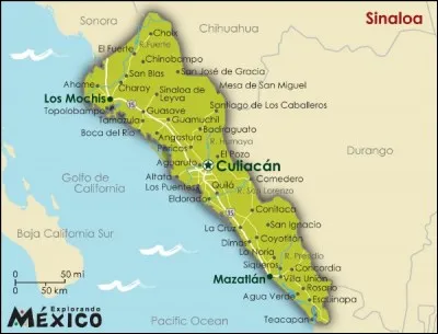 Pour finir, l'État de Sinaloa se situe...