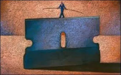 "Sur le fil du rasoir" avec ___ .