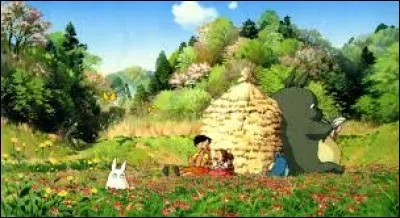 Quel cadeau Satzuki et Mei déposent-elles sur l'appui de fenêtre de la chambre d'hôpital de leur maman ?