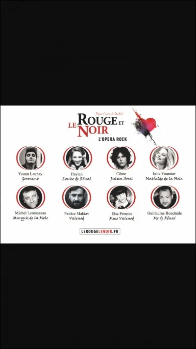 Qui a écrit "Le Rouge et le Noir" ?