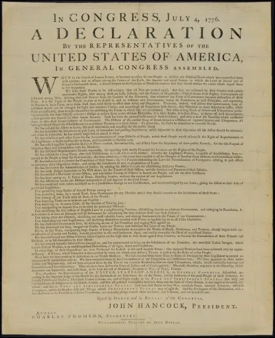 Quel jour fête-t-on la déclaration d'indépendance américaine ?