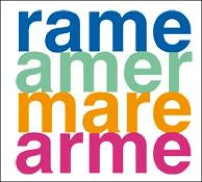 Je suis prêt à parier que vous allez vous tromper car anagramme est un mot...