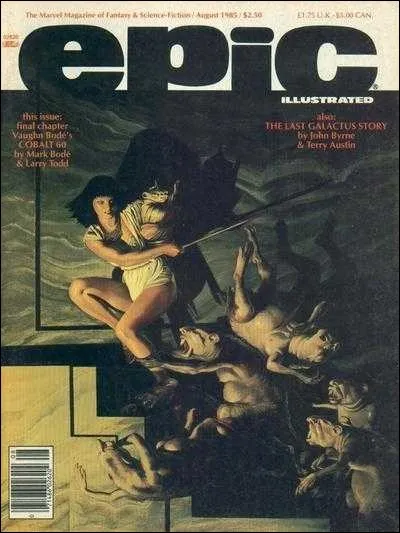 John Bolton a réalisé une saga d'heroic fantasy dans les années 80 de qualité et qui a été publiée en France.
Comment s'appelle-t-elle ?