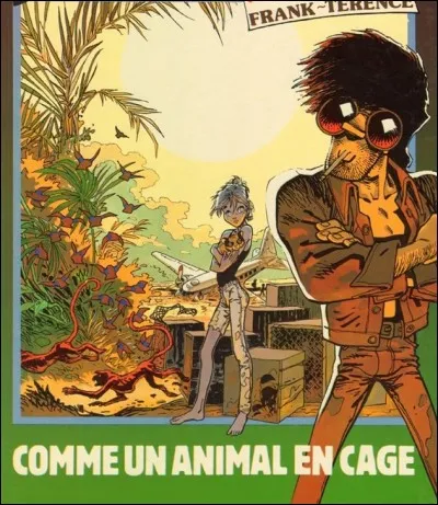 Dans quelle collection des éditions Dupuis a été découvert Franck Pé avec le titre "Comme un animal en cage" ?