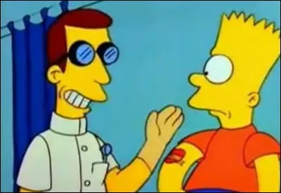 Qu'-y-t-il d'écrit sur le tatouage de Bart ?