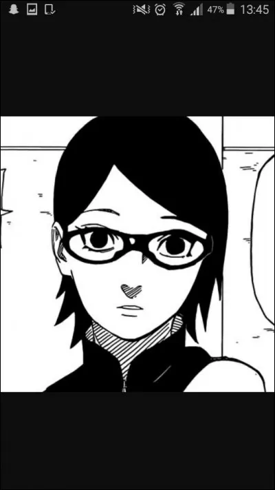 Qui a donné ses lunettes à Sarada ?