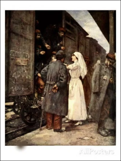 De qui est le tableau Le train du wounded" ?