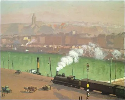 Qui a peint "Port de Boulogne-sur-mer, le train" ?