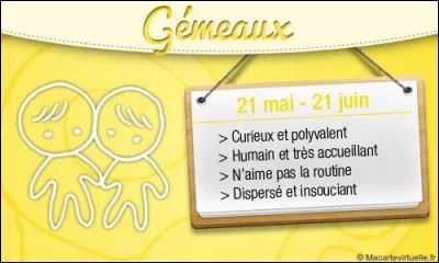 Quelle image illustre la constellation des Gémeaux ?