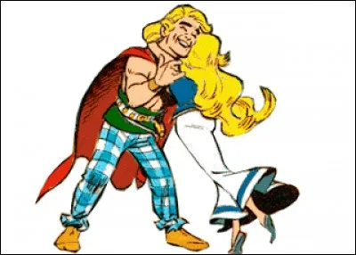 Quel nom porte le beau gosse que la belle embrasse avec fougue ?