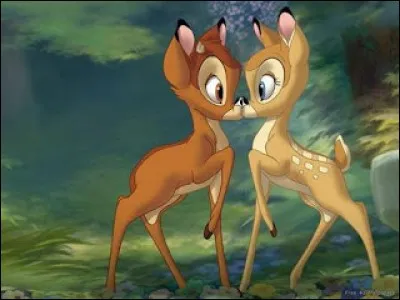 Vous avez reconnu Bambi, mais comment se nomme sa jolie et gracieuse partenaire ?