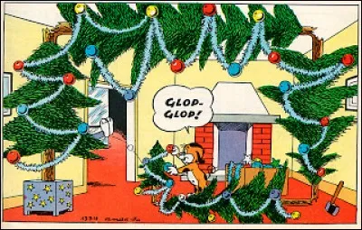 Glop, glop ! Qui décore le sapin de Noël ?