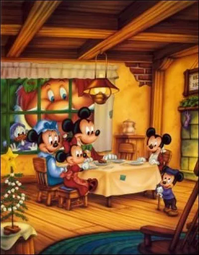 Minnie a cuisiné et a invité une ses nièces ! Mickey a invité ses neveux pour le réveillon, ce sont des jumeaux, comment s'appellent-ils ?