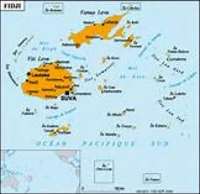 A quelle altitude culminent les Îles Fidji ?