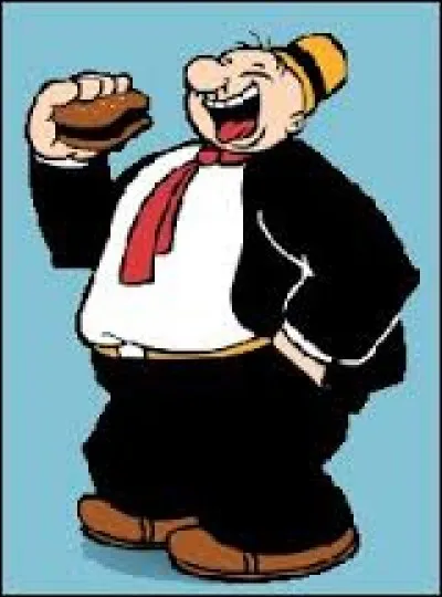 Quel ami de Popeye est particuli&egrave;rement friand de hamburgers ?