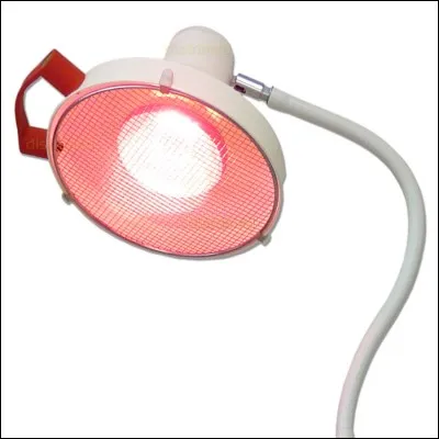 Quel type de lampe le kinésithérapeute utilise-t-il souvent quand vous avez des contractures musculaires ?