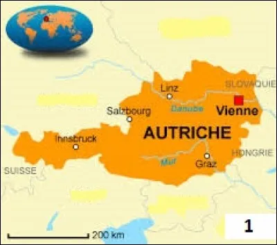 Avec l'Autriche comme repère, le pays désigné par le n°1 est donc bien la Slovénie.