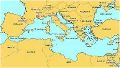 Comment s'appelle la partie de la mer Méditerranée qui borde la Syrie ?