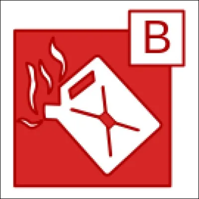 Quel est le combustible d'un feu de classe B ?