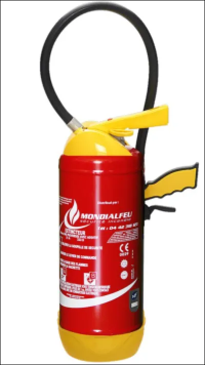 Qu'y a-t-il dans un extincteur jaune ?