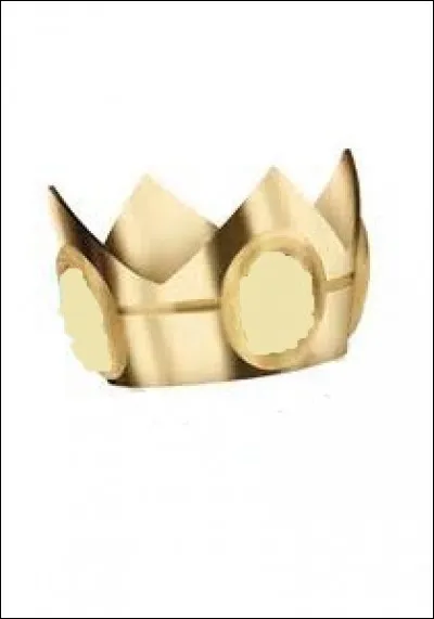 Quelles sont les couleurs présentes sur la couronne de 
Peach ?
