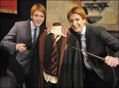 Dans la saga "Harry Potter", quel est le nom de famille de Fred et George, interprétés par les jumeaux James et Oliver Phelps ?