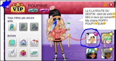 Comment s'appelle le petit ami de POUPINIE ?